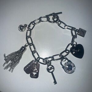 Michael Kors Silver Charm Bracelet